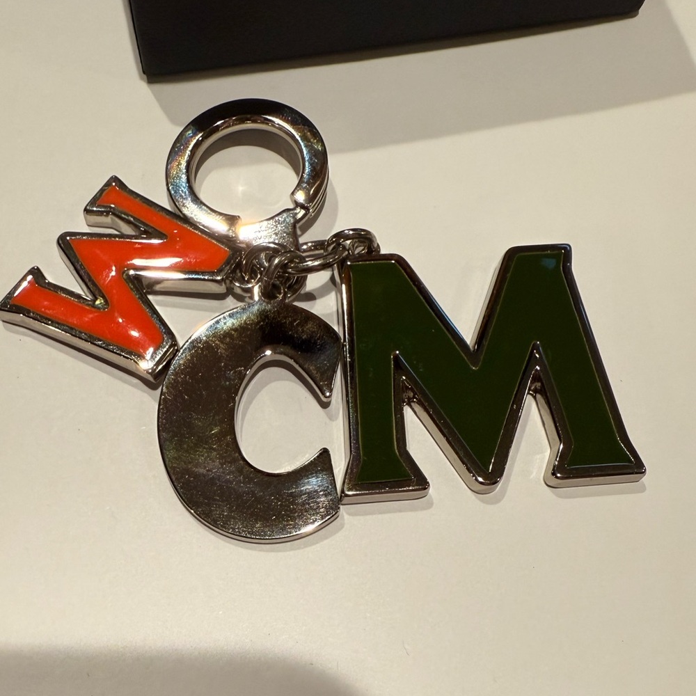 AUTHENTIC MCM Orange Silver and Green Keychain - Picture 4 of 8